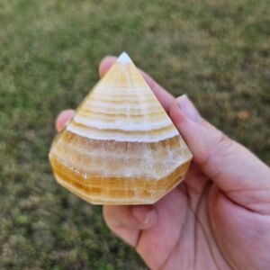 orange calcite diamond